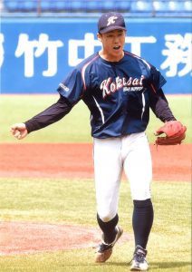 卒業生の活躍　平成26年度卒業　粟津凱士選手（東日本国際大学硬式野球部）